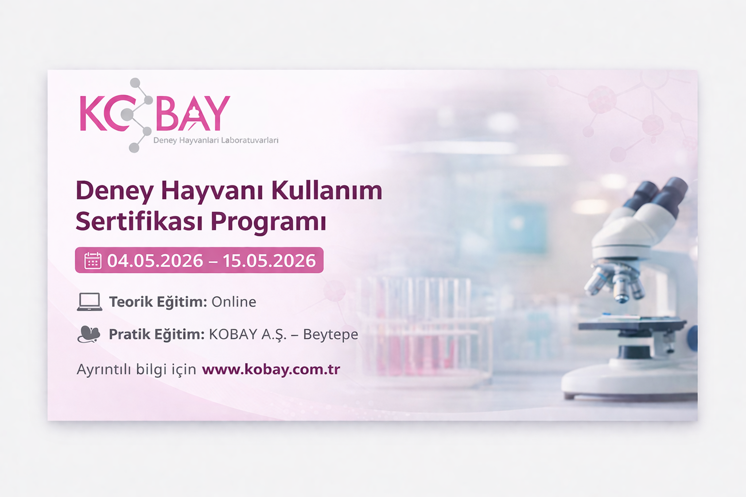 Laboratuvar Hayvanları Kullanım Sertifikası