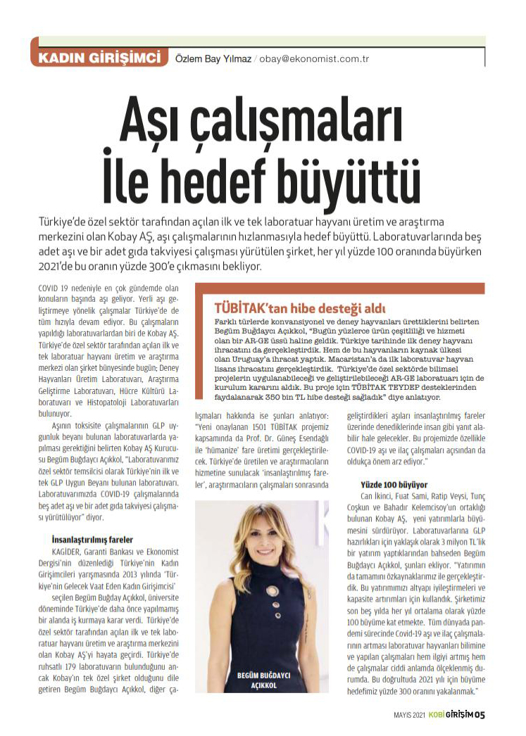 Ekonomist Dergisi - Mayıs 2021